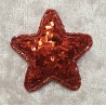 Stoff Stern Glitzer rot