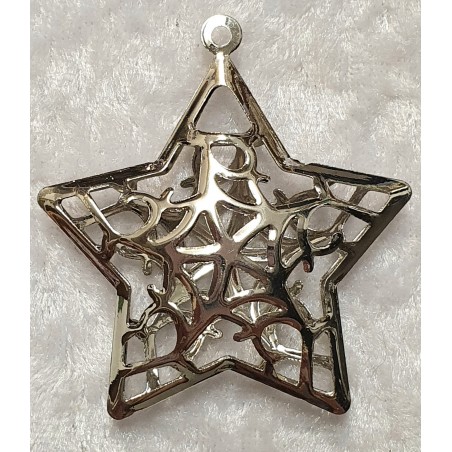 Metall Stern silber