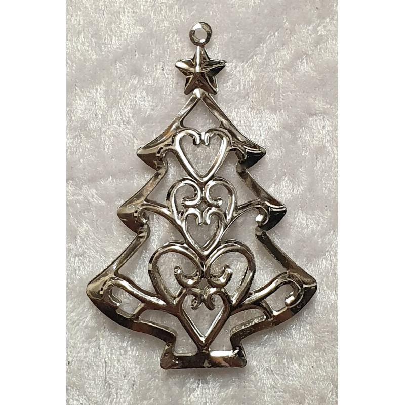 Metall Tannenbaum silber