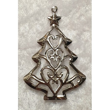 Metall Tannenbaum silber