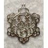 Metall Weihnachtskugel silber