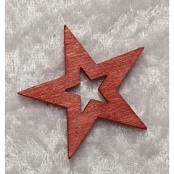 Holzstern rot