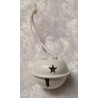 Metall Glocke weiss