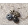 Metall Glocke grau