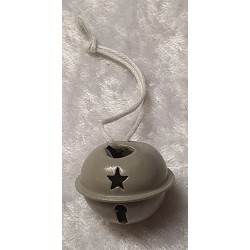 Metall Glocke taupe
