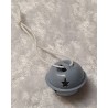 Metall Glocke rauchblau