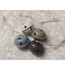 Metall Glocke rauchblau