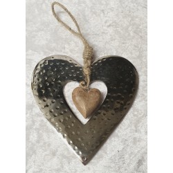 Metall und Holz Herz