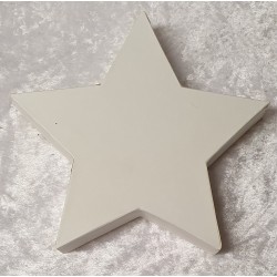 Pappmache Stern weiss