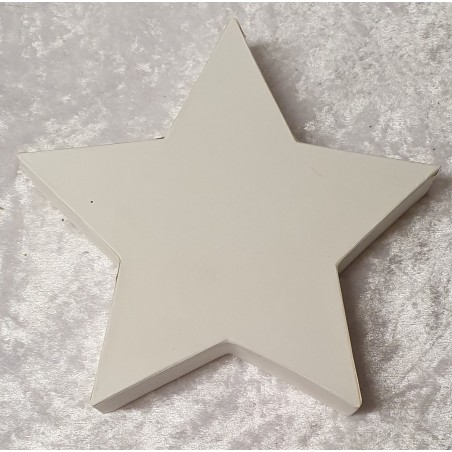 Pappmache Stern weiss
