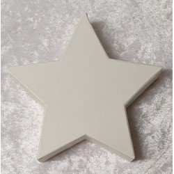 Pappmache Stern weiss