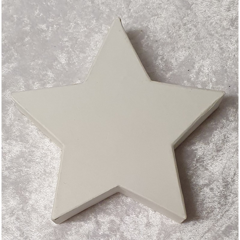 Pappmache Stern weiss