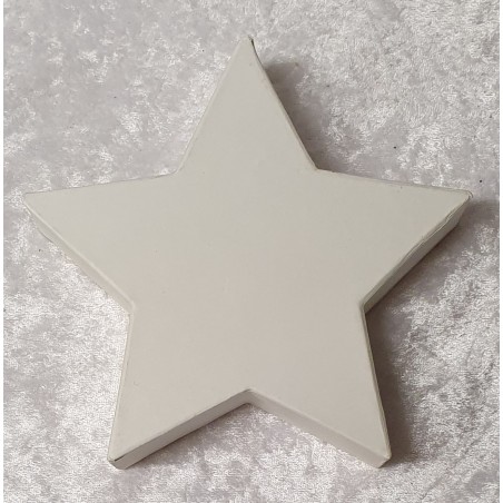 Pappmache Stern weiss