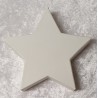 Pappmache Stern weiss