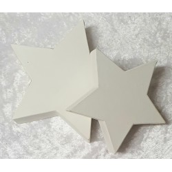 Pappmache Stern weiss