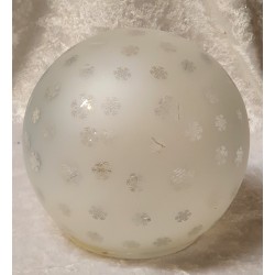 Kunststoff Kugel Schneegestöber mit Led