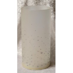 Glas Schneegestöber mit Led