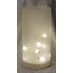 Glas Schneegestöber mit Led