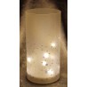 Glas Schneegestöber mit Led