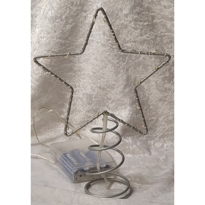 Metall Stern mit Led