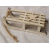 Holz Schlitten weiss