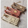 Holz Schlitten weiss