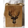 Holz Laterne Hirsch