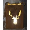 Holz Laterne Hirsch