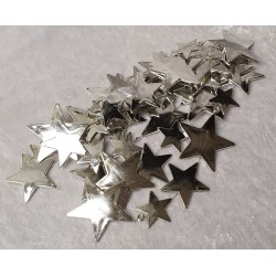 Girlande Sterne silber