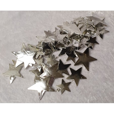 Girlande Sterne silber