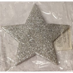 Glitzer Stern silber