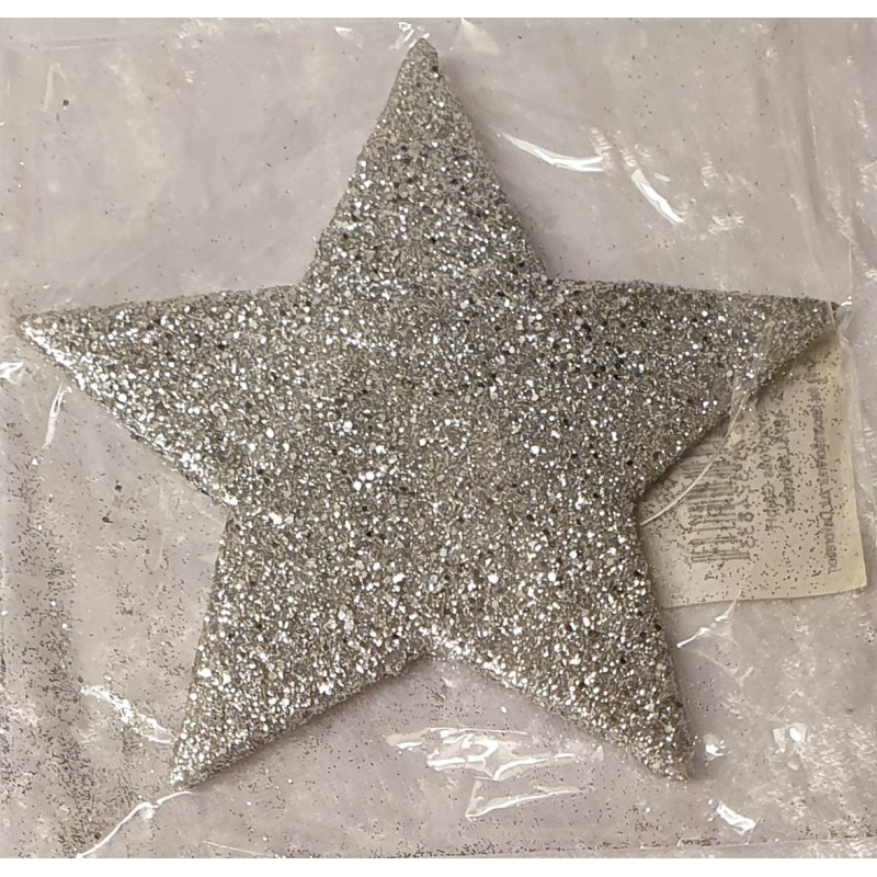 Glitzer Stern silber