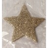 Glitzer Stern taupe