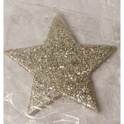 Glitzer Stern champagner