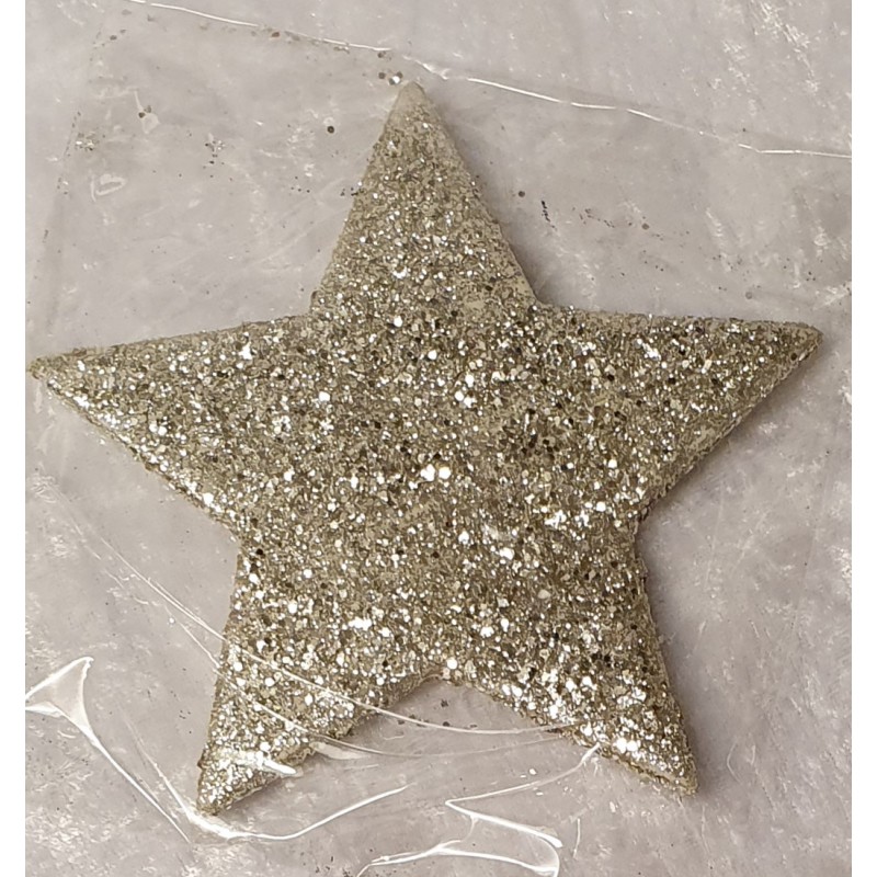 Glitzer Stern champagner