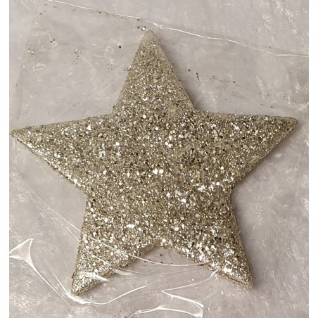 Glitzer Stern champagner