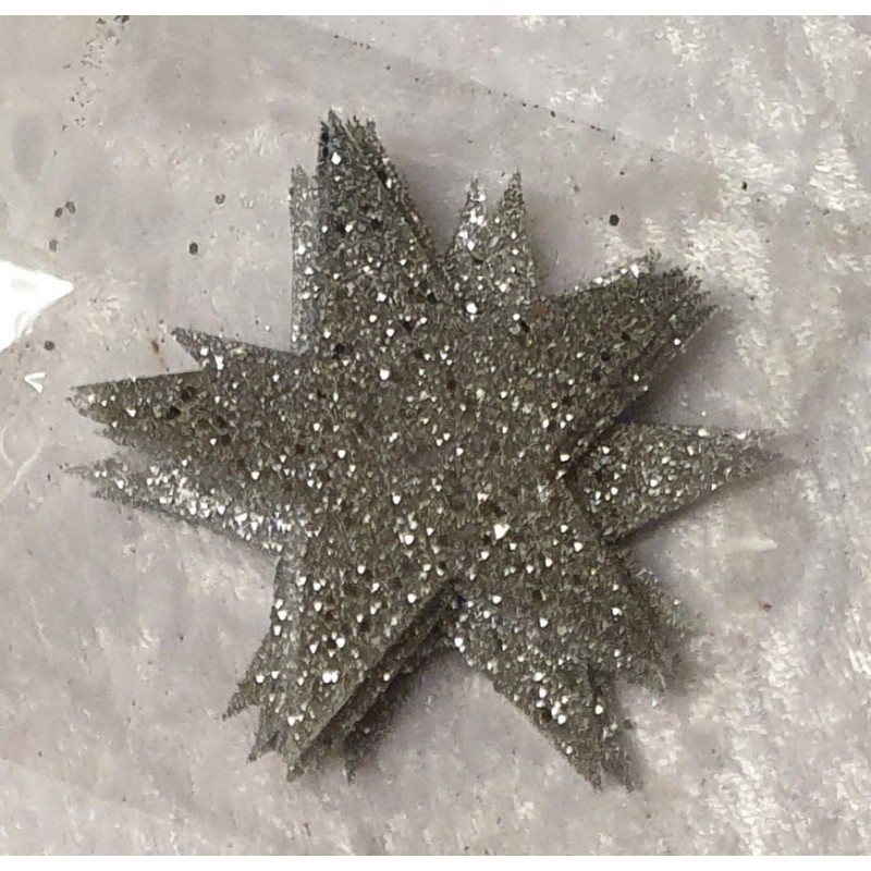Glitzer Stern silber