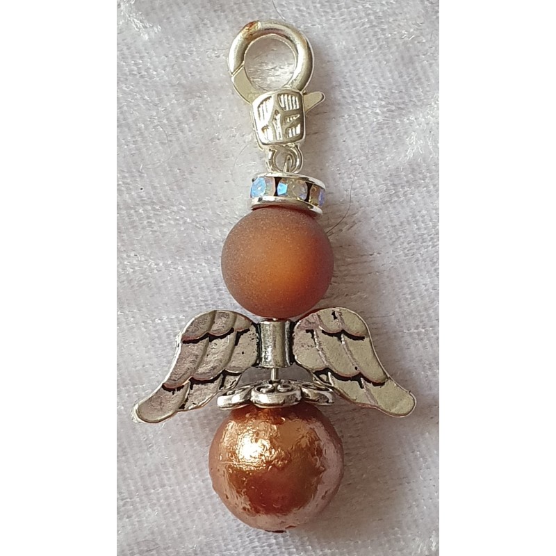 Perlen-Engel bronze