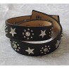 Wickelarmband Sterne schwarz