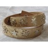 Wickelarmband Sterne beige