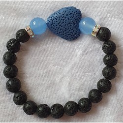 Armband Herz blau