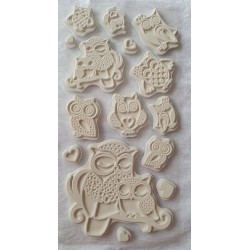Stempel mit Eulen