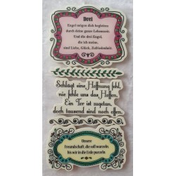 Stempel mit Sprüche