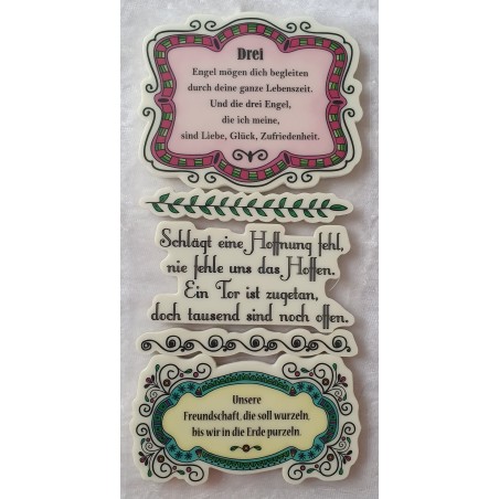 Stempel mit Sprüche
