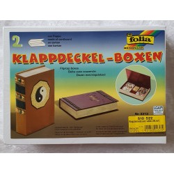 Pappmache Klappdeckel Boxen weiss