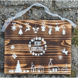 Schild Merry Christmas
