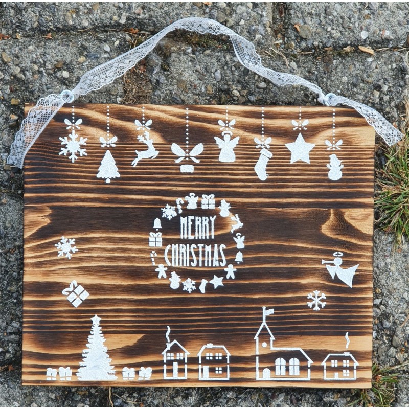 Schild Merry Christmas
