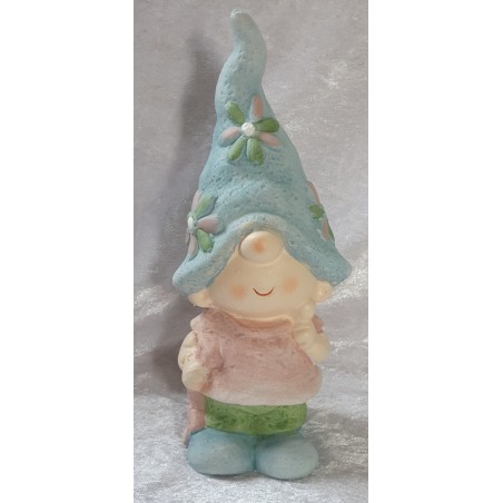 Keramik Wichtel blau