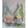 Keramik Wichtel blau