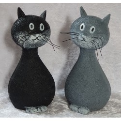 Katze schwarz Polyresin
